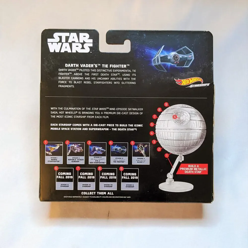 Hot Wheels Star Wars Starships Tie Fighter Metal Edition NEW